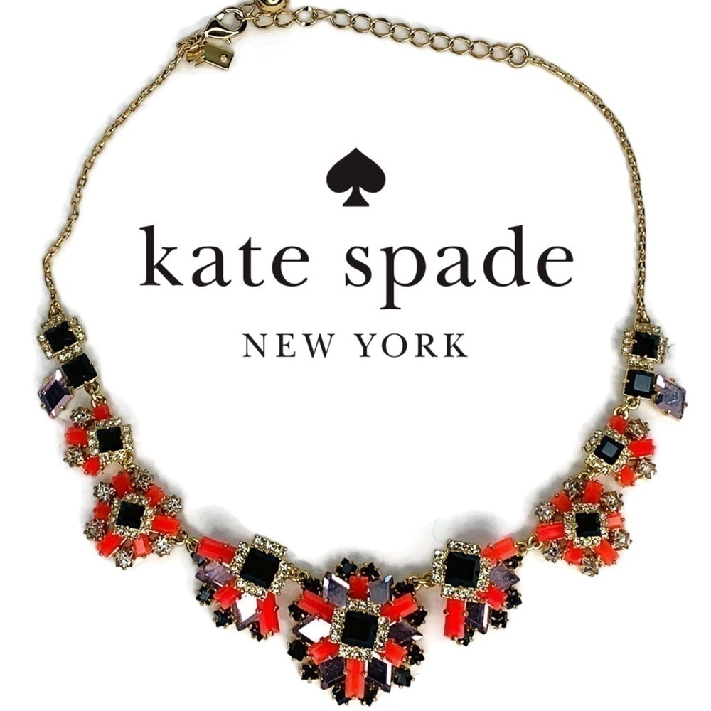 Kate Spade 12 Kt Gold Plated Salmon Pink Necklace
